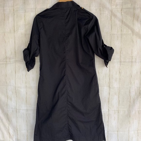 Craig Taylor "Tinsley" Shirt Dress in Black - Picture 6 of 7